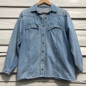 Vintage Denim Shirt Jacket
